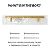 LONTAN 10 Pack Gold Kitchen Handle Gold Cupboard Handle 160mm
