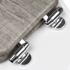 Home+Solutions Distressed Grey Wood Elongated Vaneer Toilet Seat