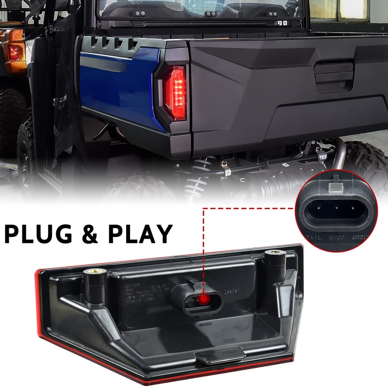 KATIMOTO UTV Rear Tail Light Assembly for Ranger 15-21, LED
