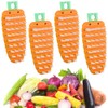 4PCS Vegetable Brushes - Potato Scrubber, Carrot Shape Fruit Brush