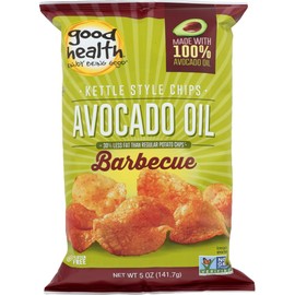 Good Health Avocado Oil Kettle Style Barbecue Chips 5 oz. Bag (4 Bags)
