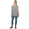 Ladies Check Design With Piping Tabard Apron Overalls Front Pocket