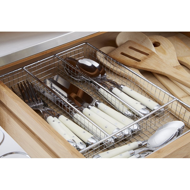 Chrome Small Cutlery Tray 21.5 X 30.5 X 3.5cm H
