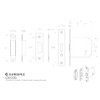 EASI-T 3 Lever Deadlock 76MM Residential (Satin)
