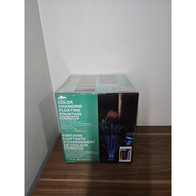 Smartpond Color Changing Floating Fountain~ 16 Color Options~ 400 GPH