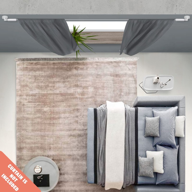 Wire Curtain Hanging System - 16ft Stainless Steel Room Divider