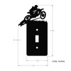 Motocross Off-Road Dirt Bike Toggle Light Switch Wall Plate (Single
