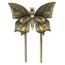 Framendino, Vintage Book Clips Butterfly Retro Metal Bookmarks Bronze Page Clip for Reading Lovers Writers