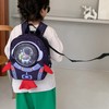 Kids Backpack Cartoon Spaceman Style Anti Lost Rope Large Capacity