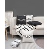 TwoDays Hypebeast Room Decor, Off White Inspired Pillow Quotation Decorative