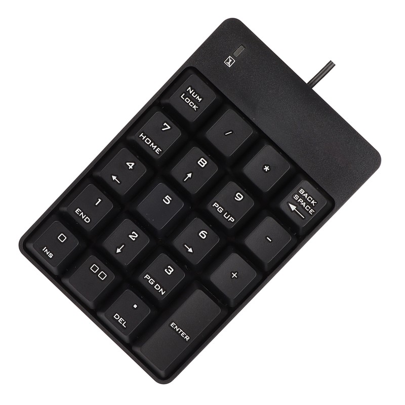 Number Pad Wired 19 Key USB Interface Drive Free Portable