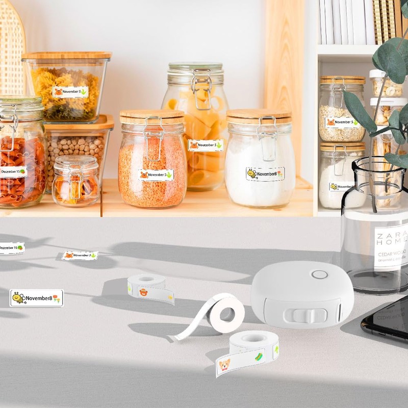 Sarini HD Mini Label Printer Pocket Bluetooth Wireless Printer Convenient