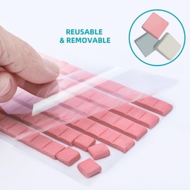 Ginhow Wall Putty - Sticky Tack for Walls & Posters, 288 Pcs Blue, White, Pink