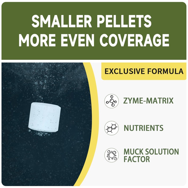 LMJP Muck Reducer - 5LB Natural Sludge Solution Tablets for