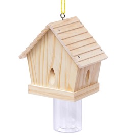 Carpenter Bee Trap for Outside - Chalet Style Nature Hanging Wood Carpenter Bee Traps Outdoor - Best Bee Trap - Insect Traps with Removable Vault (1 Pack)