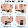 DLMDLM 4pcs Hammer Toe Straightener with Aluminum Plate, Adjustable Hammer