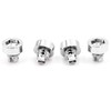 RTRHINOTUNING 100PCS Chrome Silver Wheel Rim Lip Rivets Nuts of