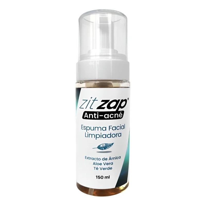 Espuma Facial Limpiadora Zitzap Anti Acné 150ml Aloe Vera Té