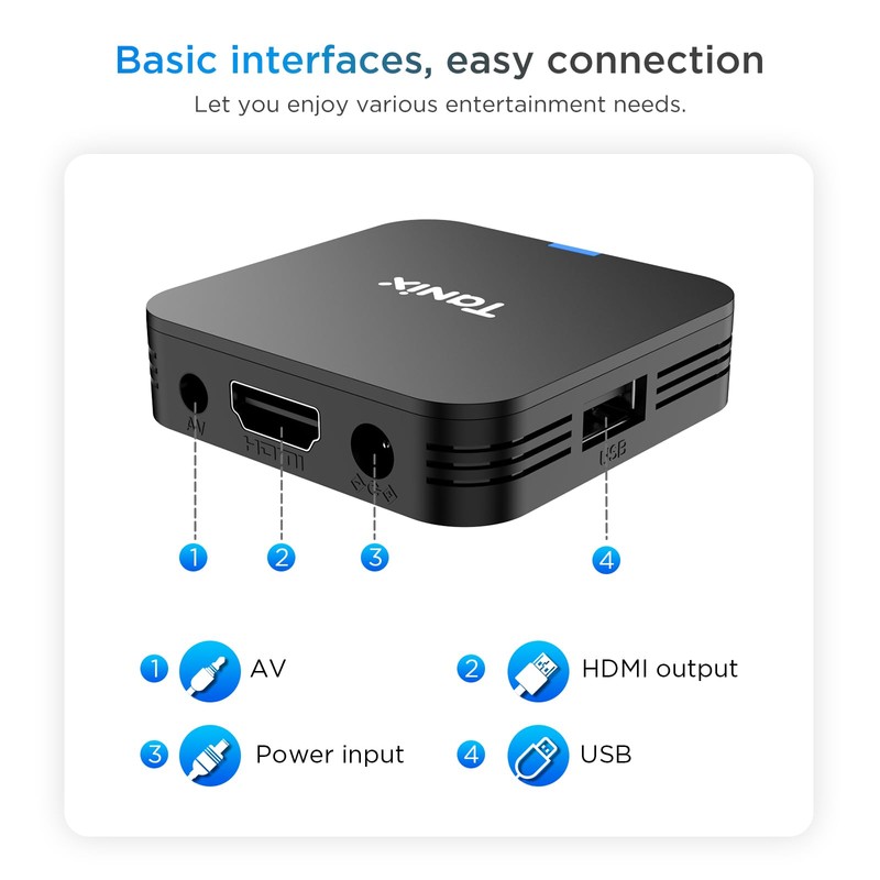 Android 10.0 TV Box, Android Box 2GB RAM 16GB ROM,