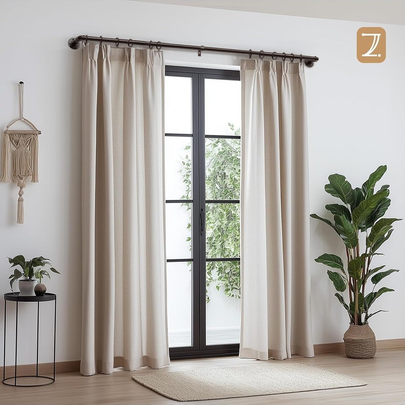 Zeerobee Curtain Rods for Windows 48 to 84, 1 Inch