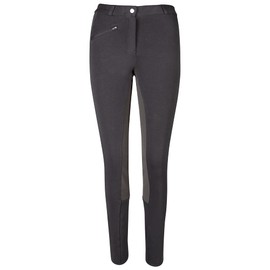 PFIFF Unisex Vollbesatzreithose, Black (Black/Brown), 176