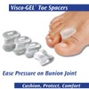 PediFix Visco-Gel Toe Spacers - Straighten Crooked Toes, Overlapping Toes,