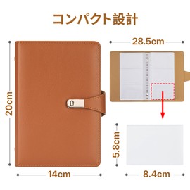 OWLKELA Business Card Holder, Large Capacity, Holds 300 Cards, Business Card File, Compact Business Card Holder, Classification Management, Organization, Simple, Stylish, Unisex, Convenient to Carry