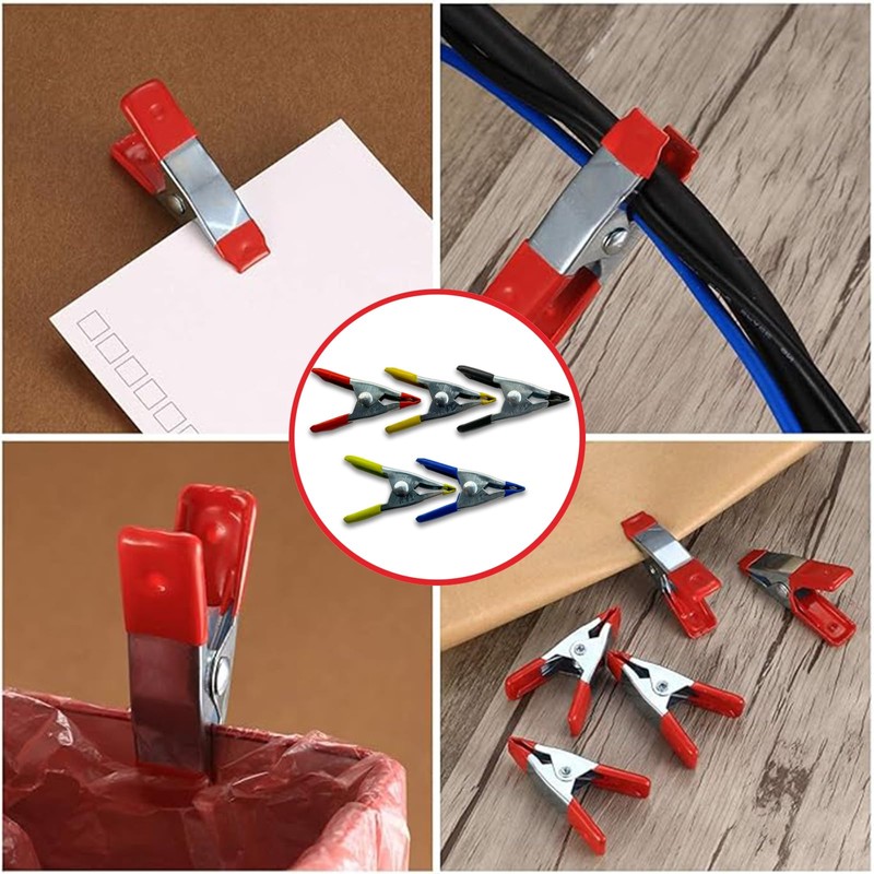 Small Metal Spring Clamps SOALENBDVersatile Spring Clamps Set – Durable,