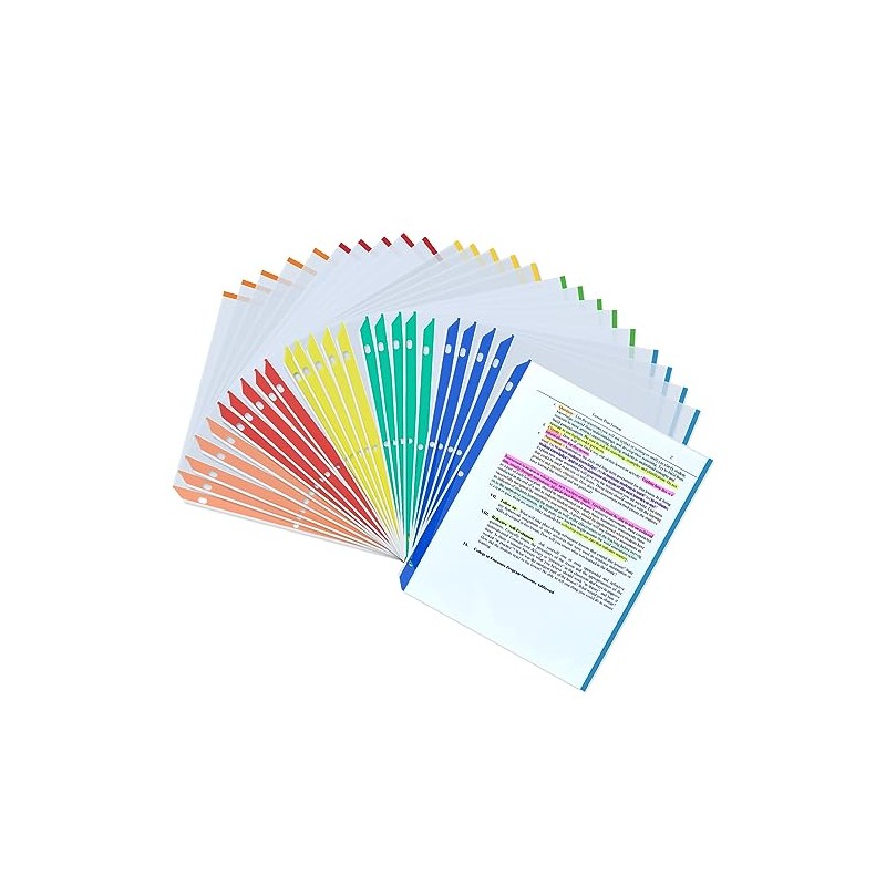 Sheet Protectors, Aipker Plastic Page Protectors for 3 Ring Binder,