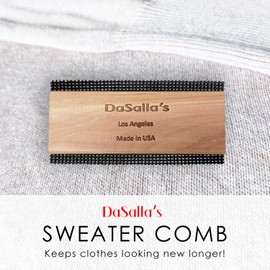 DaSalla's - Sweater Comb, Portable Lint Remover, Cashmere Comb, Fuzz Remover, Sweater Comb Pill Remover, Lint Cleaner for Clothes