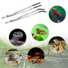 Feeding Tongs,2 PCS Aquarium Tweezers Set Curved Long Tweezer Terrarium