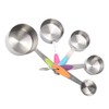 5pcs Stainless Steel Thermal Insulation Measuring Scale Cups Set Kitchen