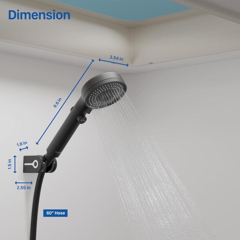 RV Shower Head with Hose, High Pressure Shower Head with