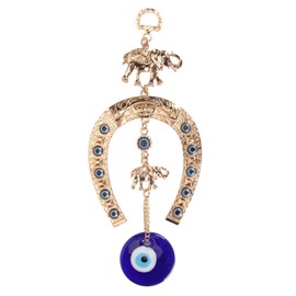 Evil Eye Wall Decor, Exquisite Blue Turkish Greek Nazar Amulet, Blessing Craft Gift Bring Good Luck, for Home, Office, Garden, Door, Beautiful Symbolism