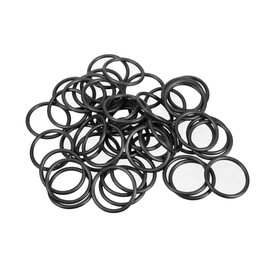 sourcing map Pack of 50 O-Rings Metric Sealing Rings Rubber Seal Sealing Ring Seals 17 mm OD 14 mm ID 1.5 mm Width