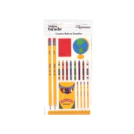 bulk buys Kole Imports CN953 School Creative Rub-On Transfers