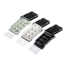 NEST Scientific 230128 Cell Culture Chamber Slide, 8 Well with Glass Slide, White, 0.98 cm² Cell Growth Area, 0.2-0.6mL Working Volume (2)