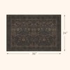 Dark Brown 2x3 Washable Entry Rug, Throw Small Rugs for