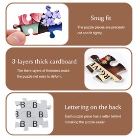 Flower Jigsaw Puzzles for Adults 1000 Pieces, Christian Religious Bible Wildflower Sunflower Themed, Butterfly Floral Catholic Scripture Inspirational Puzzle Challenging