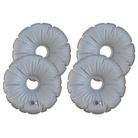 Hitopin Sandbag Weighted Filling Ba, Pack of 4 Water Umbrella Stand Weight Bag, Portable Foldable Round Umbrella Bag, Round Flags Weight Bag, Water Weight Bag, for Umbrellas, Balcony, Beach