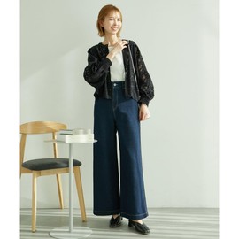 Lope Picnic GDK14070 Women's Cardigan, Cut Jacquard Gorgeous Cardigan, blue (44)