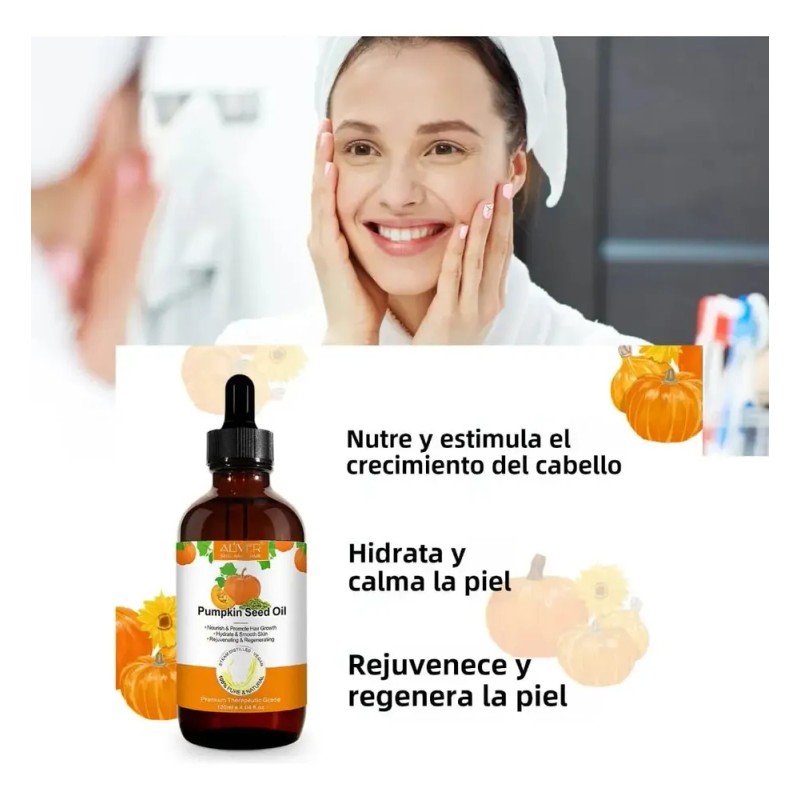 Aceite Semillas 120ml Calabaza Piel Potenciador Crecimiento