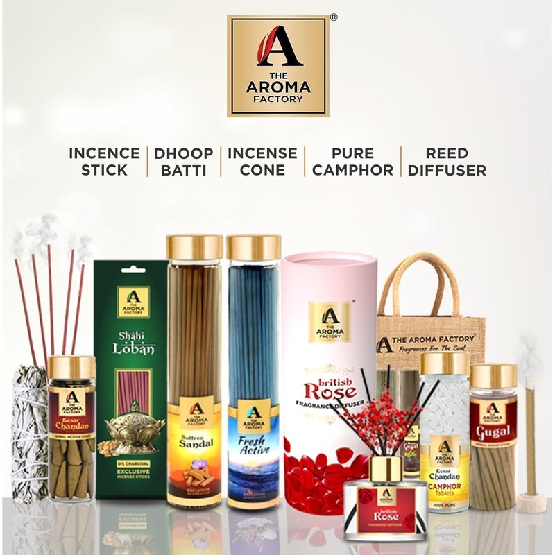 The Aroma Factory Dhoop batti, No Bamboo Herbal Dhoop Sticks