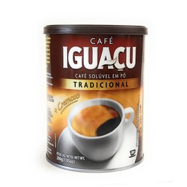 Cafe Iguacu Tradicional Instant Brazilian Coffee, Can 200 grams