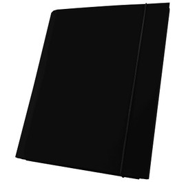 Netuno Portfolio Folder A4 Cardboard 40 mm Black Document Folder Folding Folder Cardboard Folder with Elastic Band PP Pack of 1