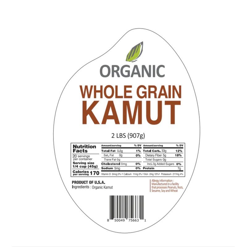 McCabe Organic Kamut - Kamut Grain Khorasan Wheat Berries |