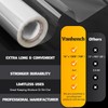 Vanhench Clear Cellophane Wrap, 32" x 50' Folded 3Mil Thick