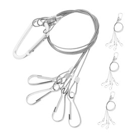 Outanaya 4pcs Rope Hanger for Grow Lights and Hanging Planters - Adjustable Ceiling Hooks with Technology for Indoor and Outdoor Use