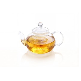 TMOST Glass Teapot 600ml/20.3oz with Removable Infuser Stovetop Safe Glass Tea Kettle Loose Leaf and Blooming Tea Maker