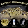 EMHOLDBU White Tulle Backdrop Curtain with Lights String 10x8ft Sheer